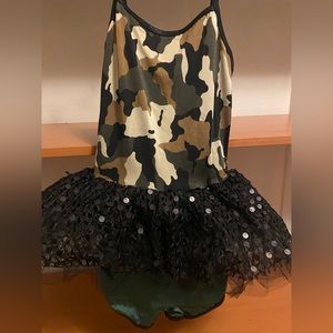Camouflage dance costume